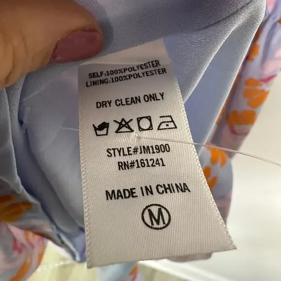 J. Marie The Violet Midi Dress Size Medium - Picture 5 of 8